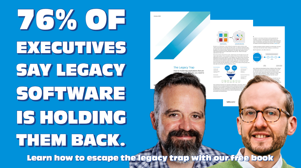76% of executives say legacy software is holding them back