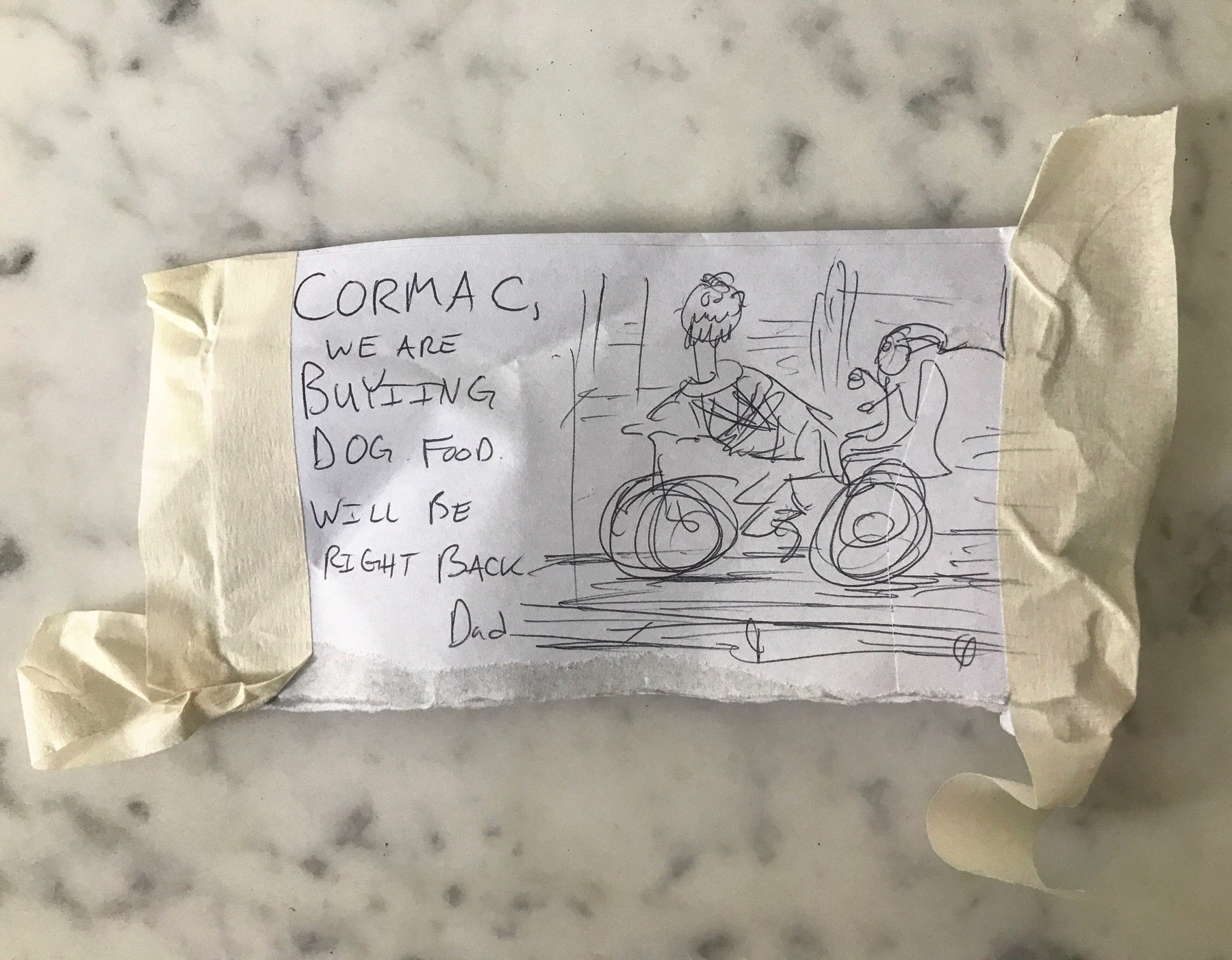 And that’s why you always leave a note