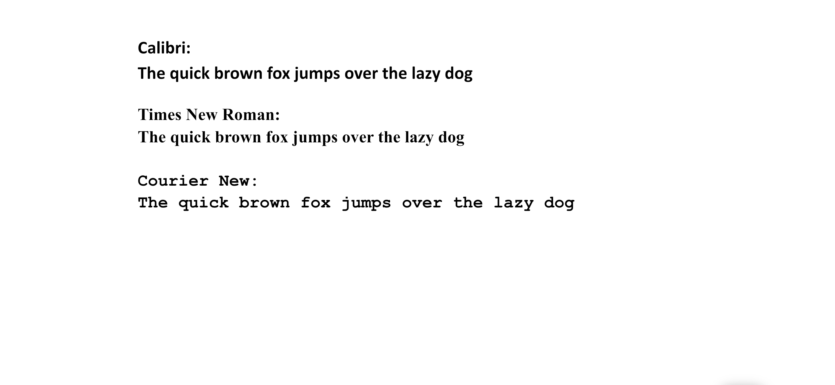Here's a factual alt-text description: A brown fox jumps over a lazy dog, with the words "The quick brown fox" visible.