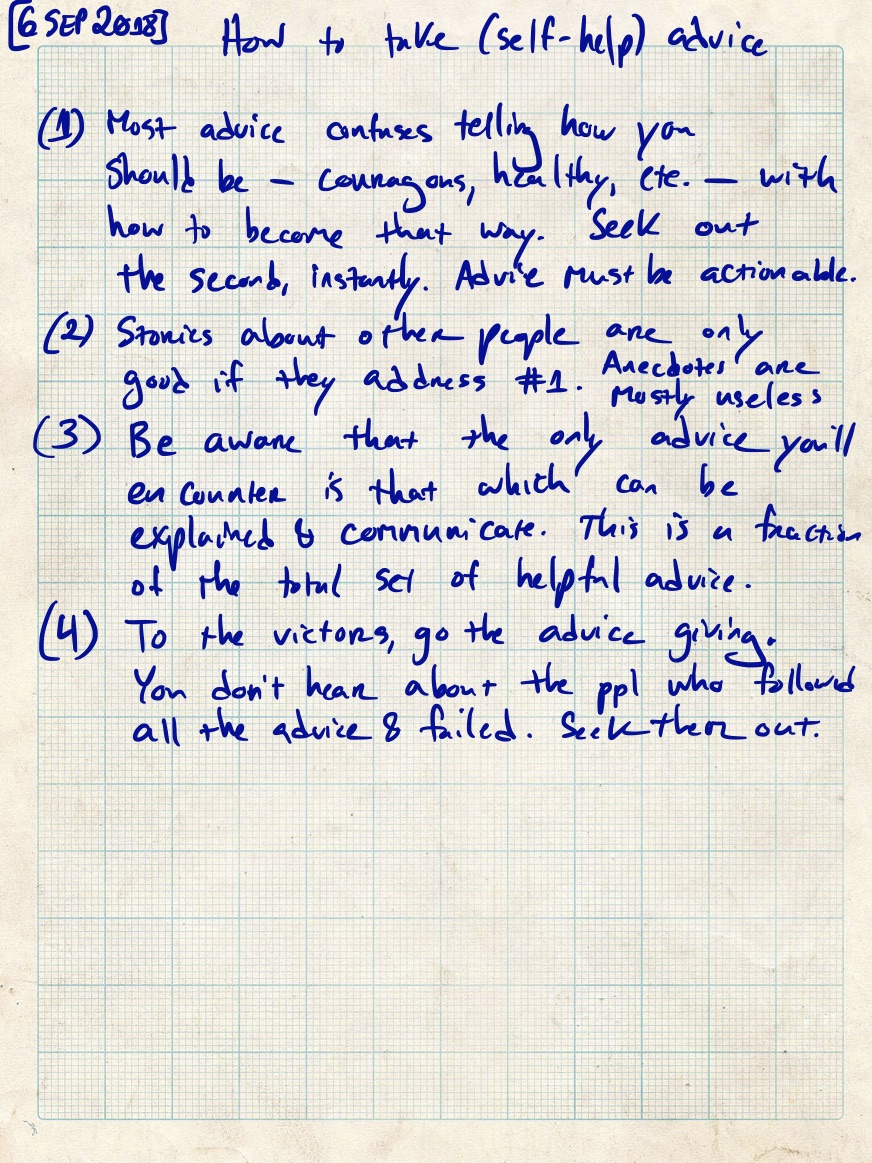 Here's a factual alt-text description of the image: The image shows handwritten notes offering advice, primarily urging caution and awareness, with phrases like "be aware" and "don't be fooled".